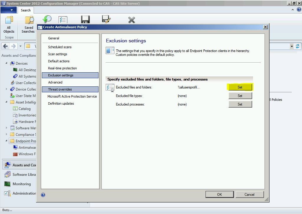 Microsoft Antivirus For Server 2012